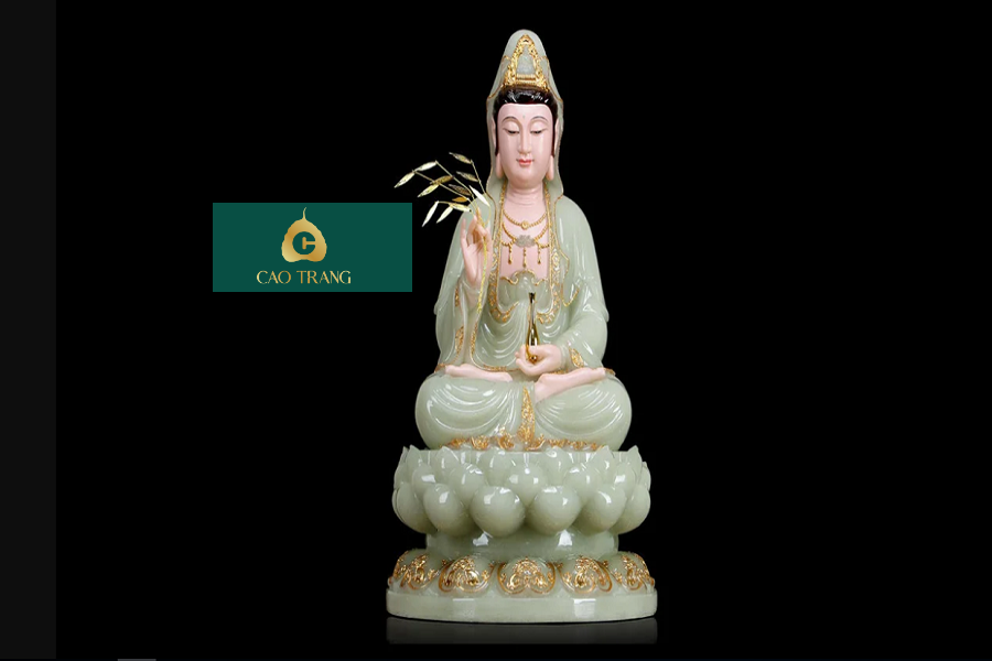 Bán Tượng Quan Âm Bằng Đá Thạch Anh