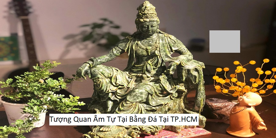 Tượng Quan Âm Tự Tại Bằng Đá Tại TP.HCM